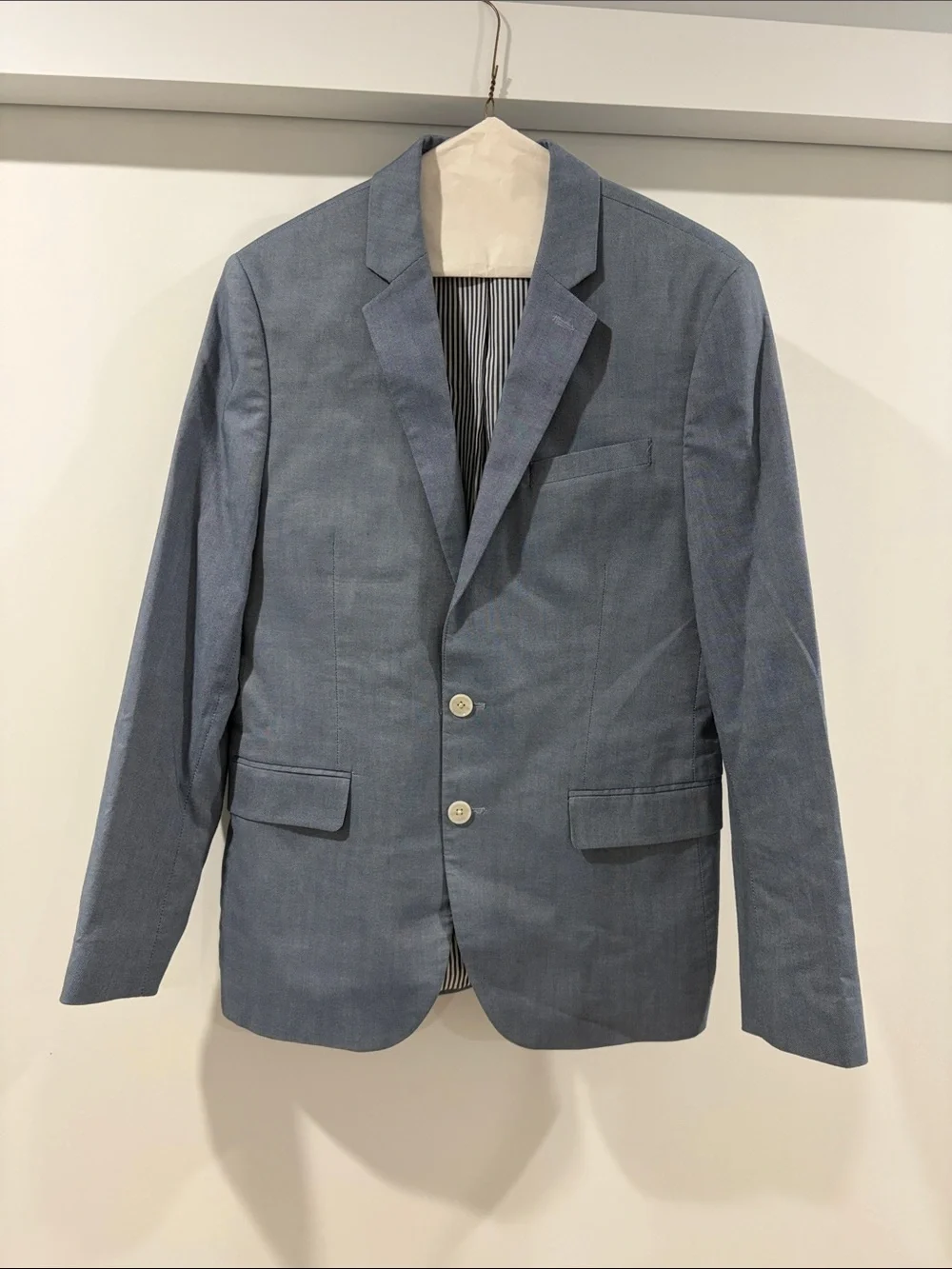 Express Light Blue Two-Button Sport Coat